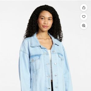 No Boundaries Sky Blue Denim Jacket